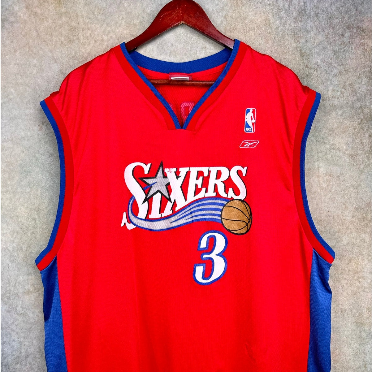 VTG Y2K Allen Iverson Philadelphia 76ers Jersey XXL