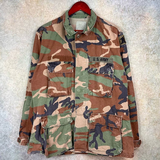 Vintage US Army Military Camo Shirt M