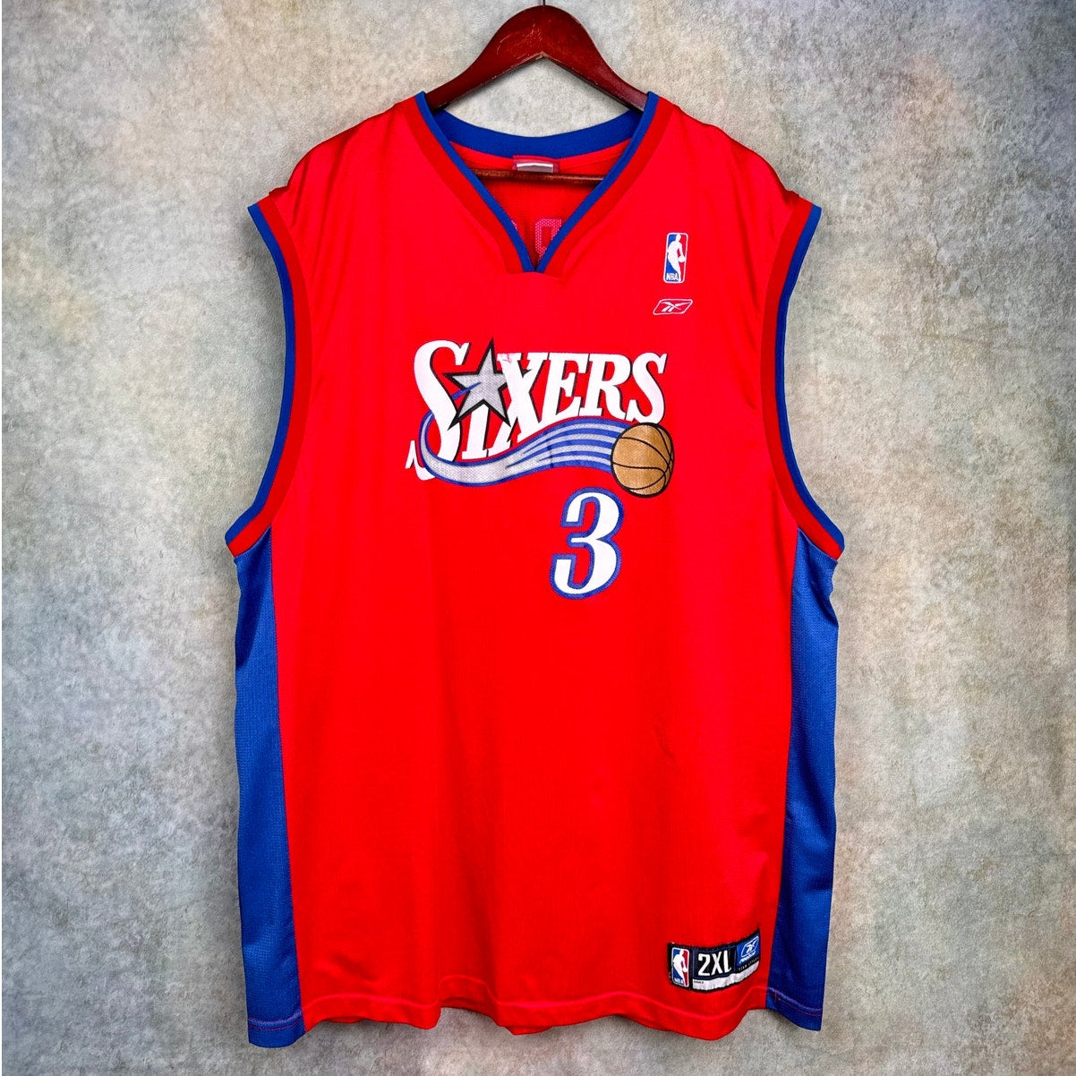 VTG Y2K Allen Iverson Philadelphia 76ers Jersey XXL