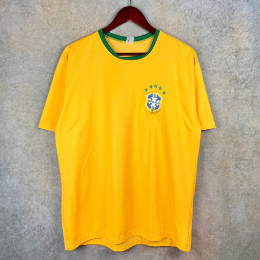 VTG Y2K Neymar Brasil Soccer Jersey Mens L