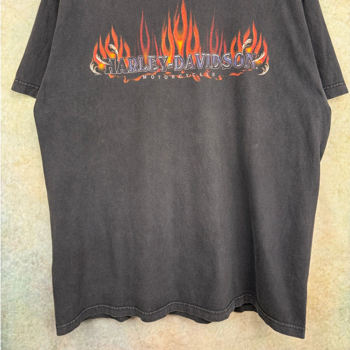 VTG 2002 Harley Davidson Flame T Shirt XL