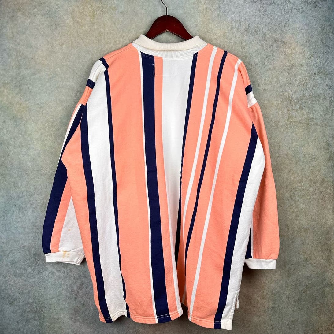 Vintage Enuf Intl Striped Polo Shirt L