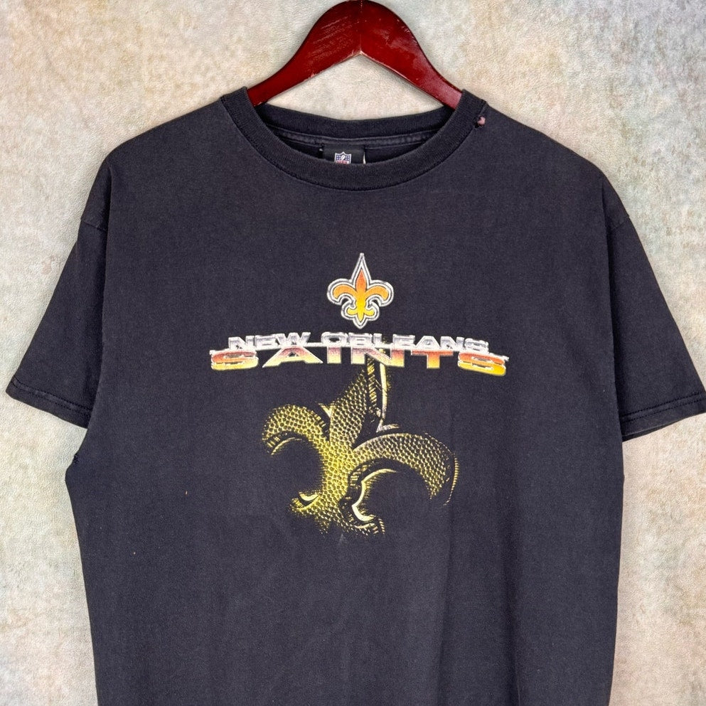 Y2K New Orleans Saints T Shirt L