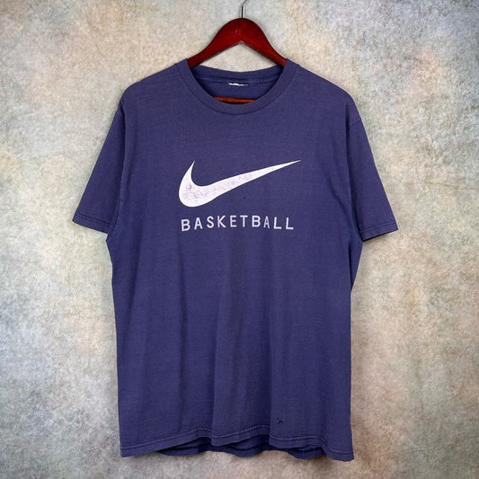 Vintage 90s Nike Basketball Graphic T Shirt L