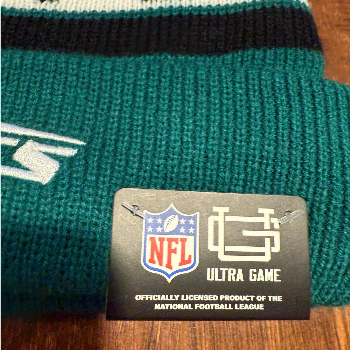 New York Jets NFL Ultra Game Beanie Hat NWT Green White Black Sports Football