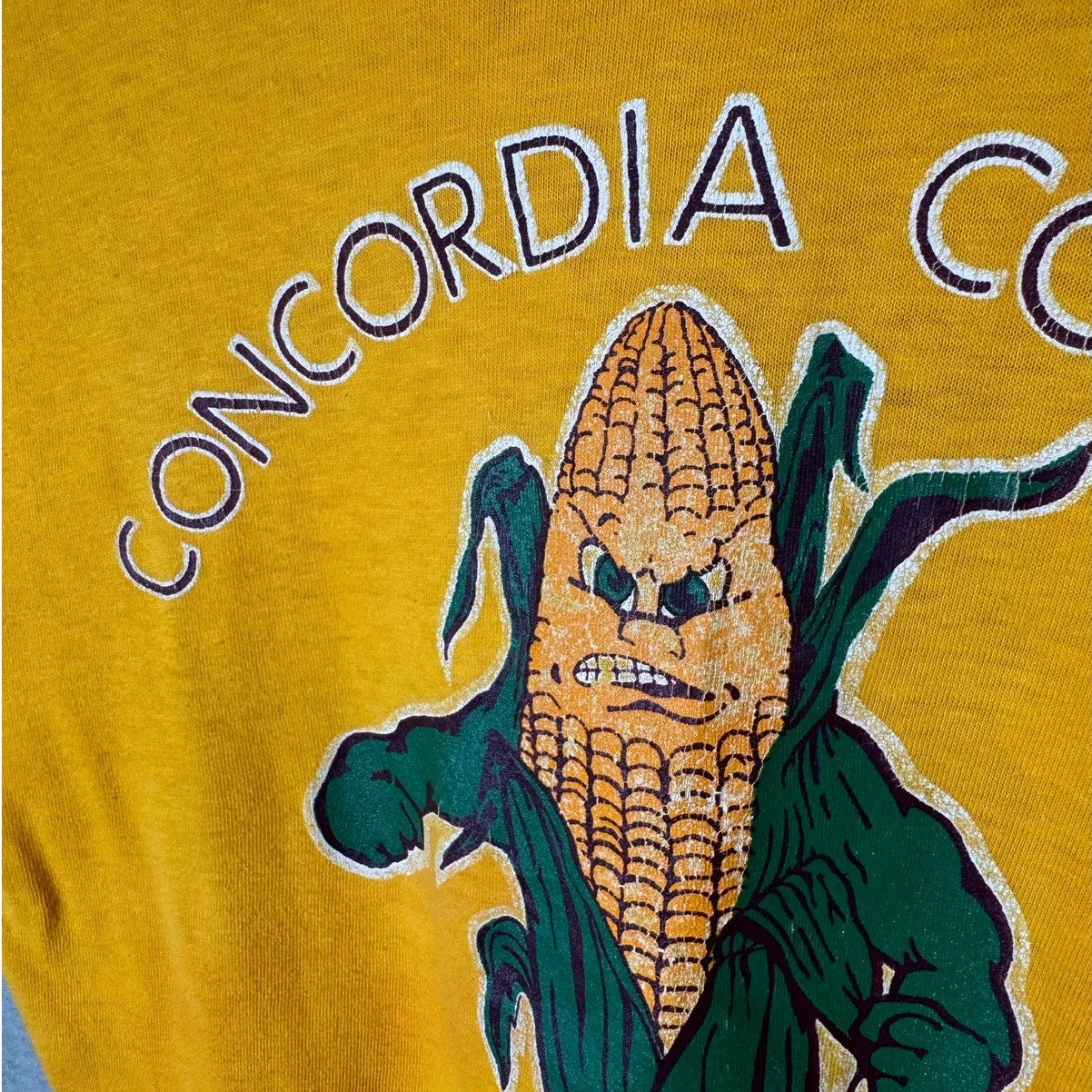 VTG 80s Champion Corn Cobbers T Shirt M