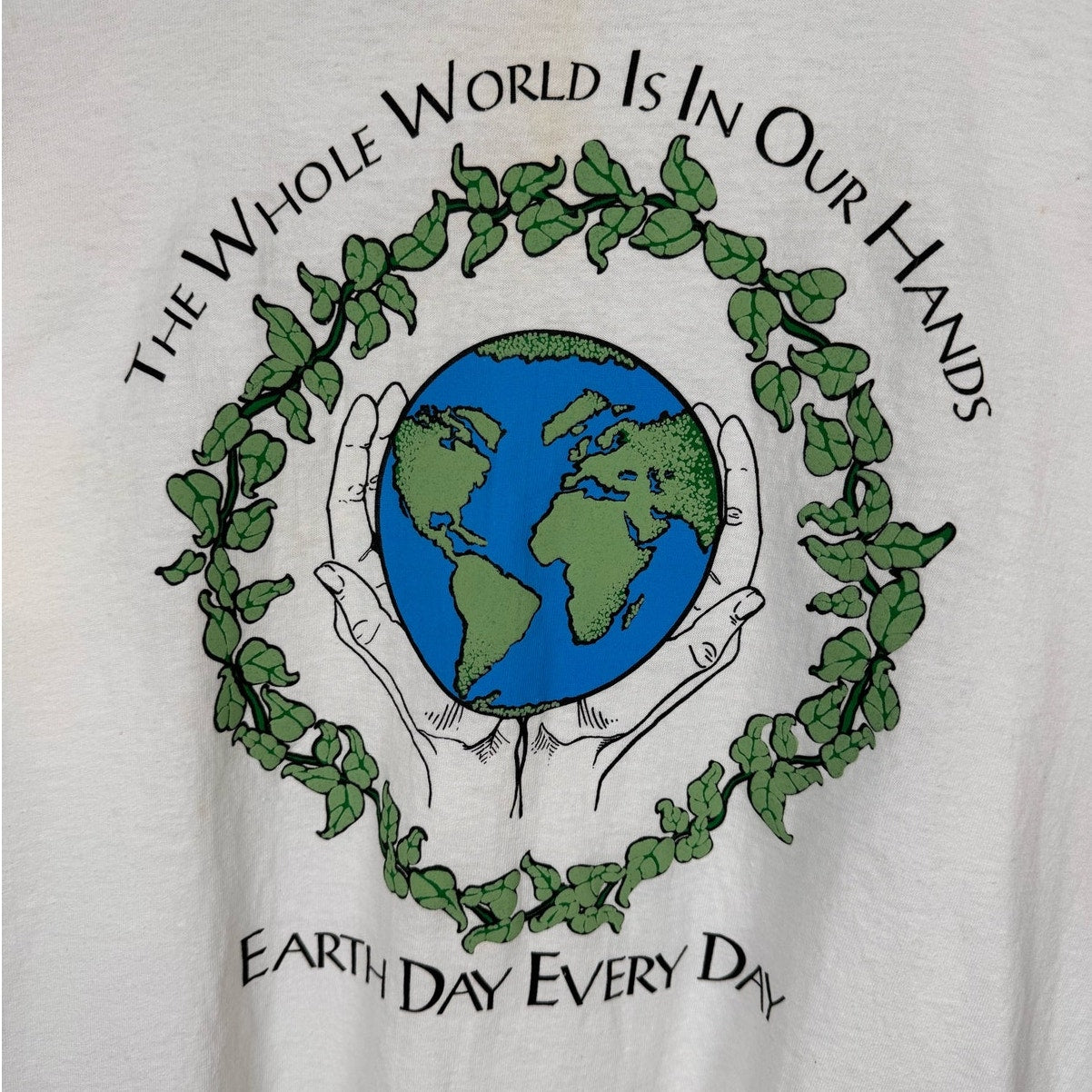 VTG 90s Earth Day Graphic T Shirts Sz XL