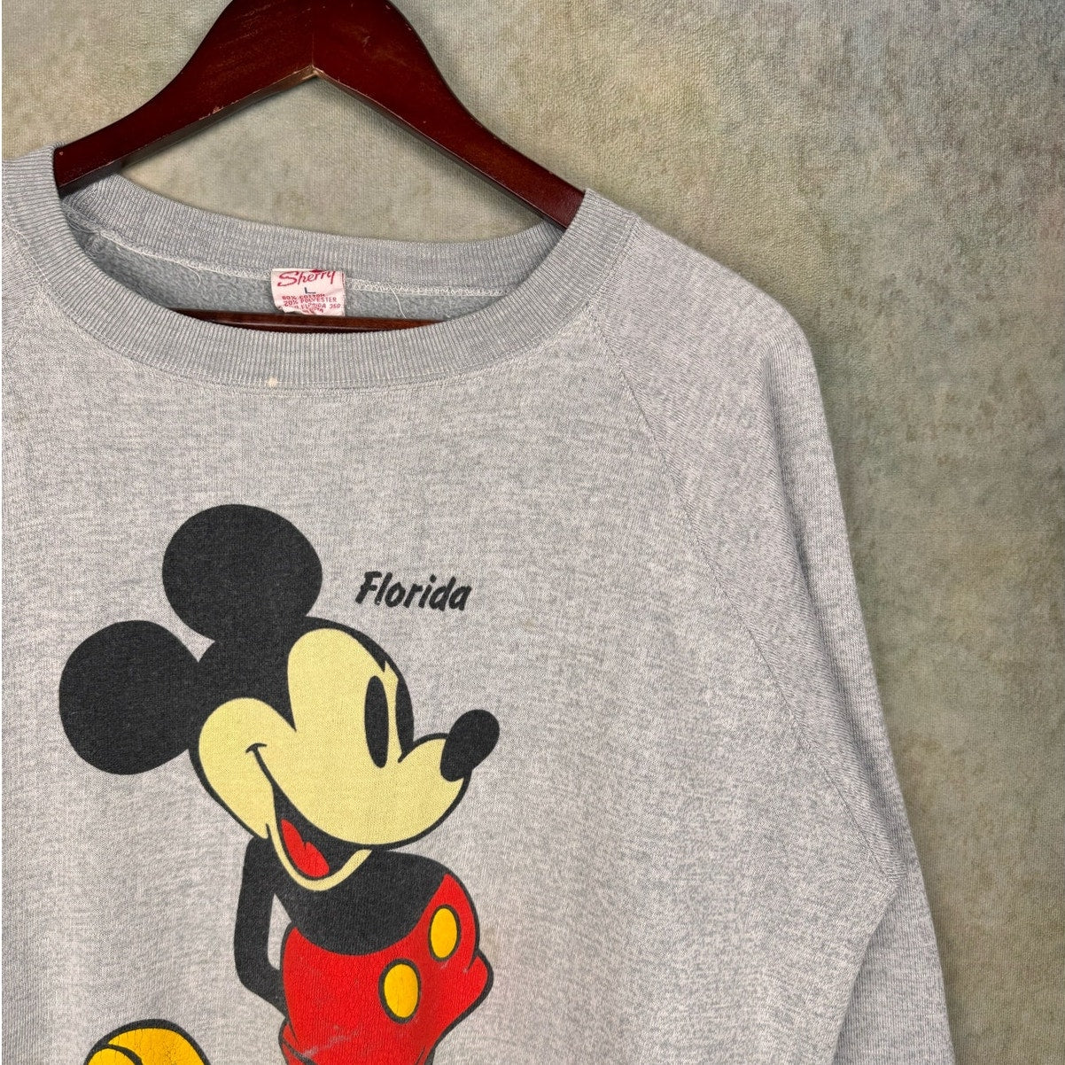 VTG 80s Disney Mickey Mouse Sweatshirt L