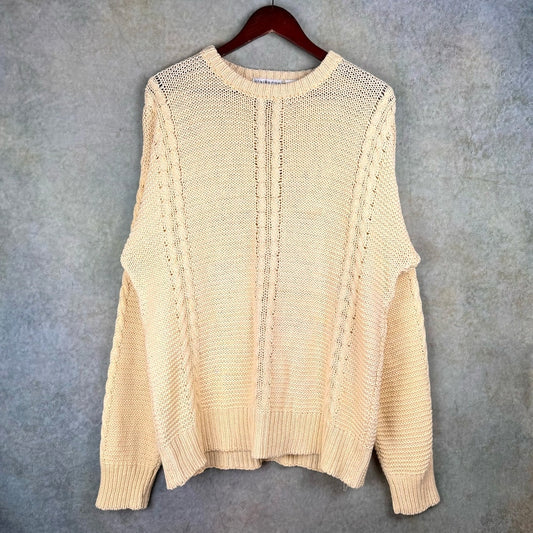 VTG 90s Claiborne Cable Knit Sweater L