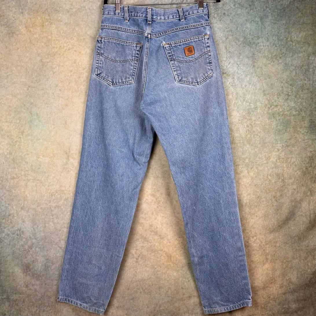 VTG 90s Carhartt Denim Work Jeans 34x34