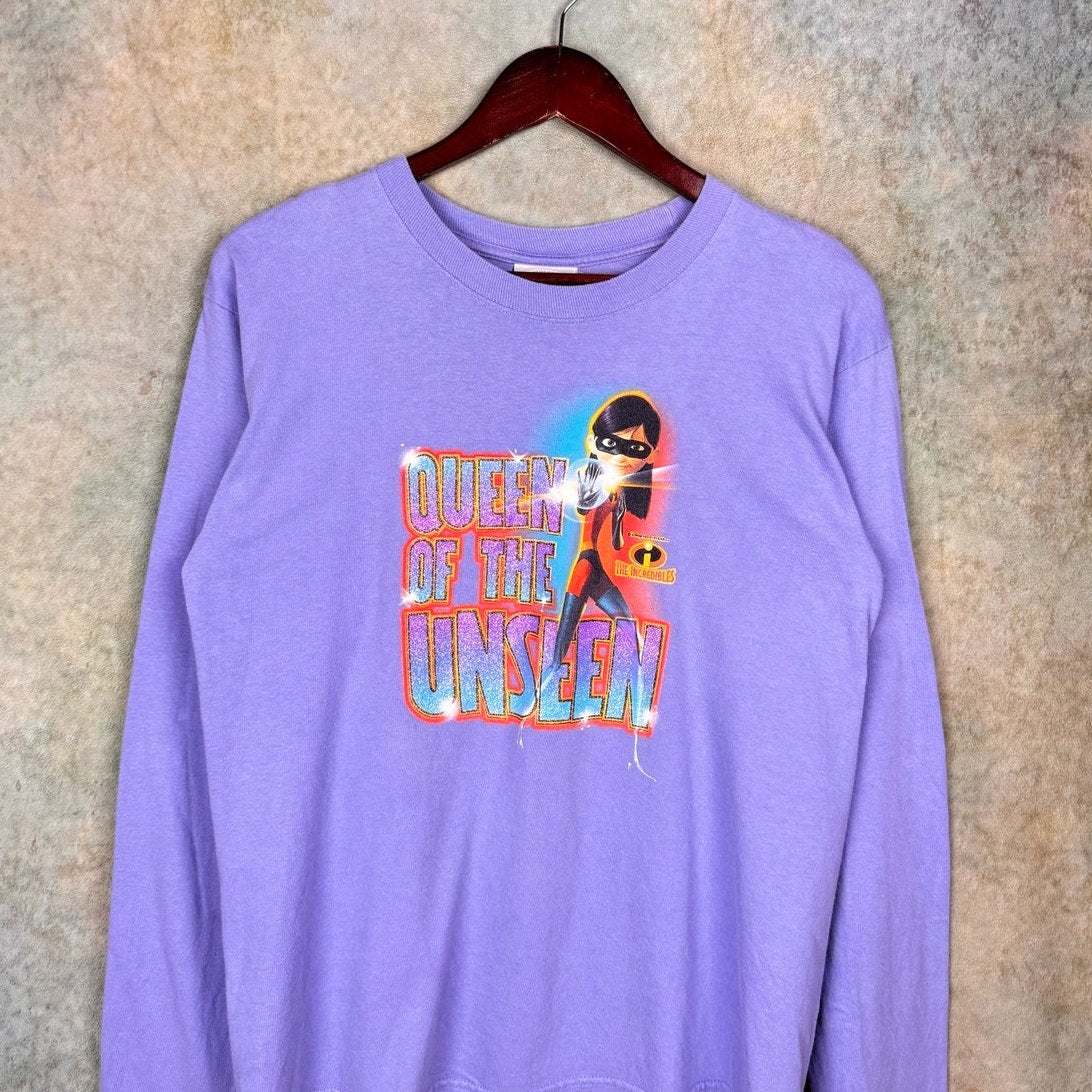 Y2K Disney The Incredibles Pixar Long Sleeve Shirt Youth L