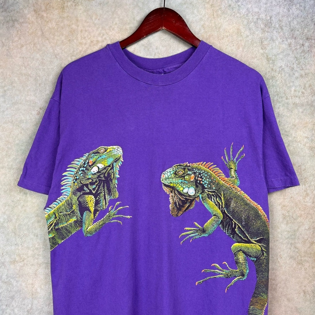 VTG 90s Iguana Graphic T Shirt L