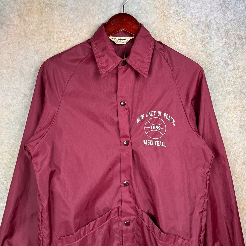 VTG 80s Basketball Windbreaker Jacket S