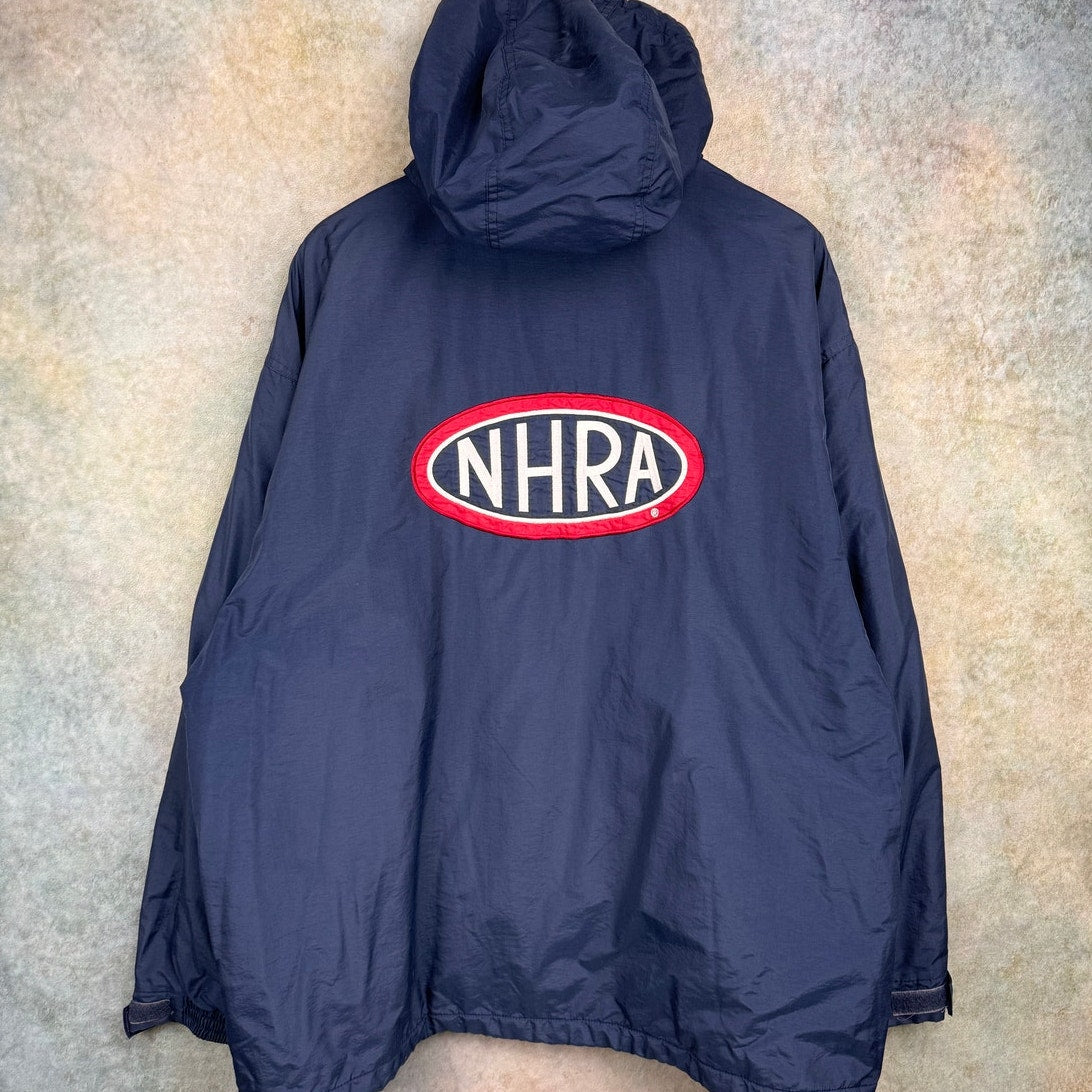 VTG 90s NHRA Racing Puffer Jacket XL