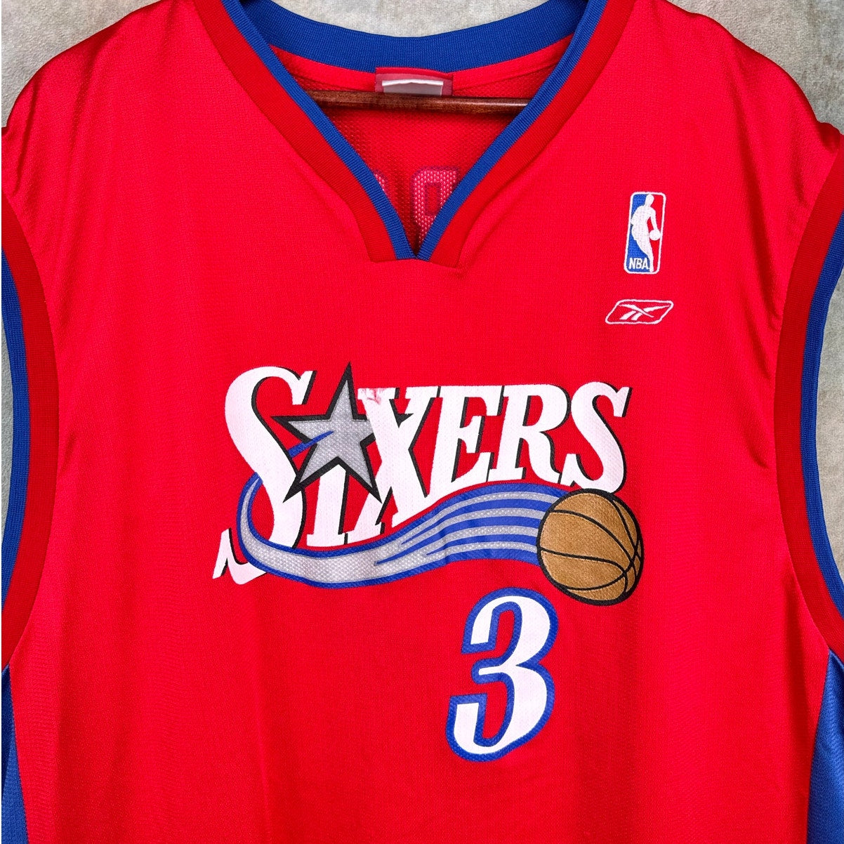 VTG Y2K Allen Iverson Philadelphia 76ers Jersey XXL