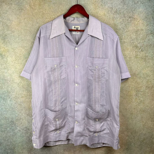 Vintage 70s Short Sleeve Button Up Shirt 44