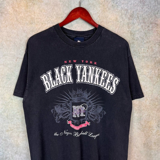 VTG New York Black Yankees Negro League T Shirt L