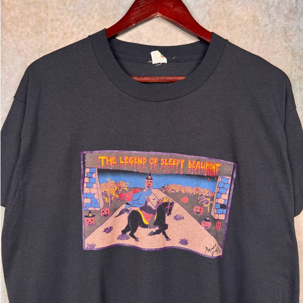 VTG 80s Screen Stars Sleepy Hollow T Shirt XL