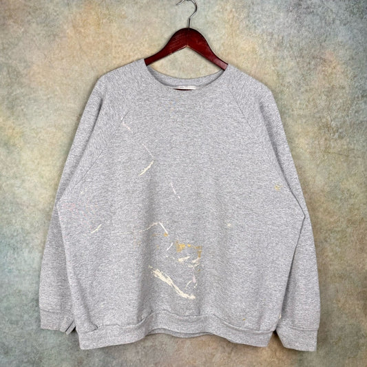 VTG 90s Raglan Crewneck Sweatshirt XXL