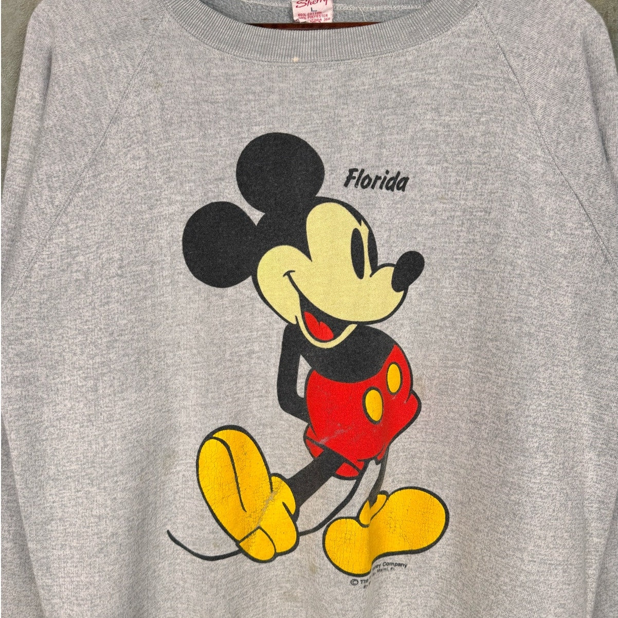 VTG 80s Disney Mickey Mouse Sweatshirt L