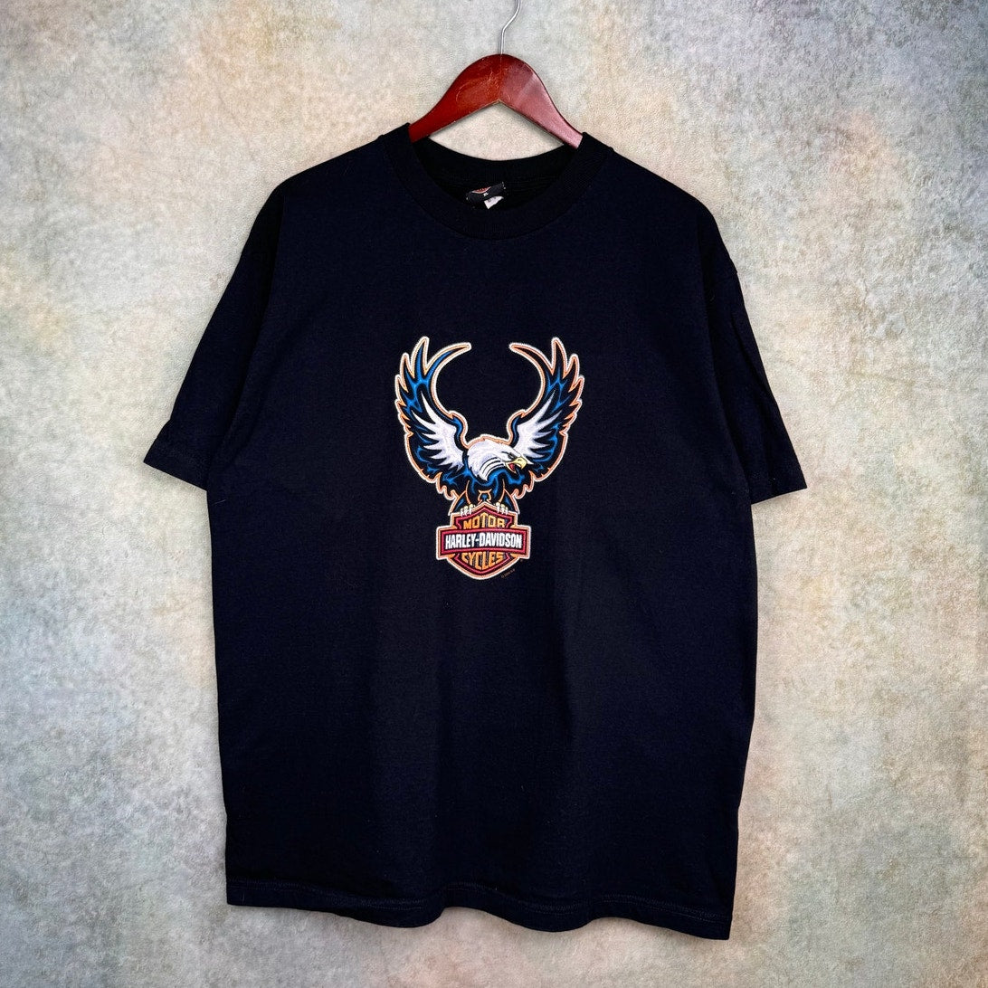 VTG Y2K Harley Davidson Eagle T Shirt XL