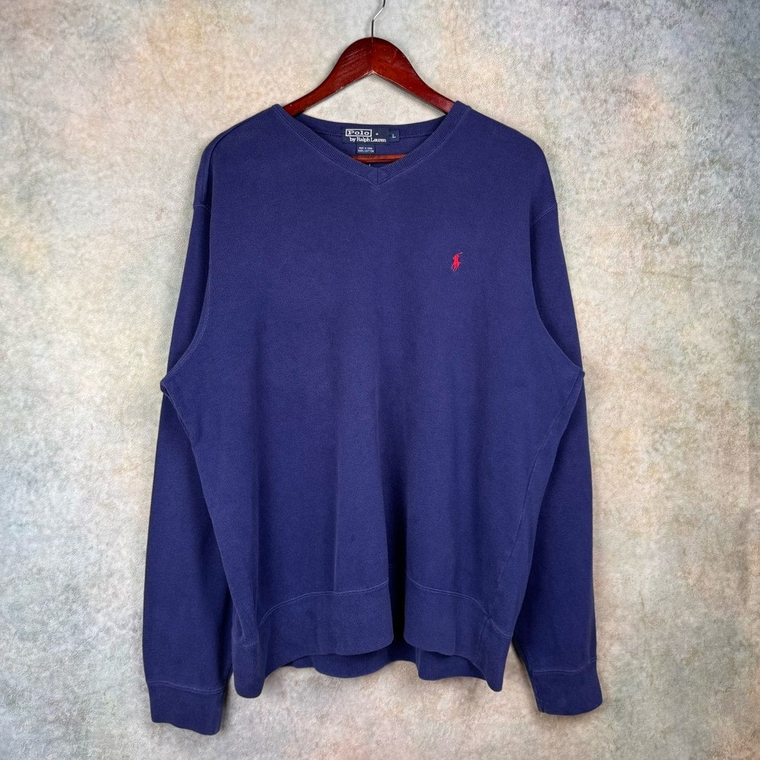 VTG 90s Polo Ralph Lauren Knit Sweater L