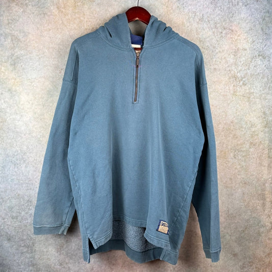 VTG 90s Blank Hoodie Sweatshirt M