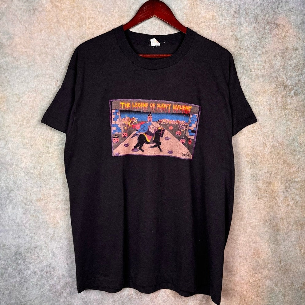 VTG 80s Screen Stars Sleepy Hollow T Shirt XL