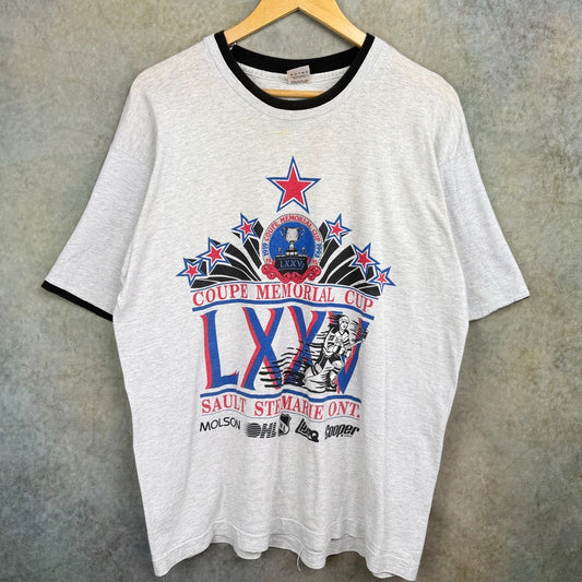 VTG 1993 Coupe Memorial Cup LXXV Hockey T Shirt L