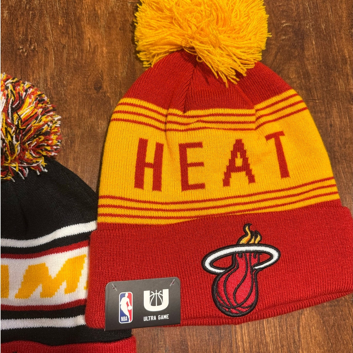 Miami Heat NBA Ultra Game Beanie Hat Bundle of 2 NWT Basketball Sports
