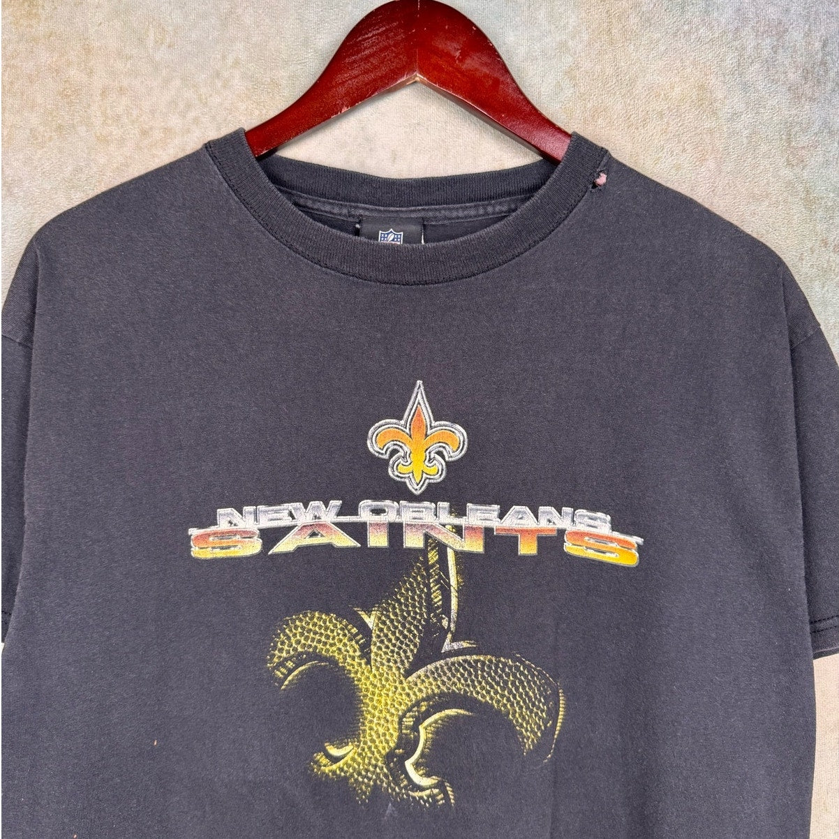 Y2K New Orleans Saints T Shirt L