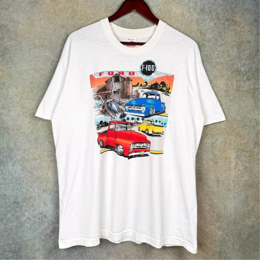 VTG 90s Ford F-100 Truck T Shirt Sz XL