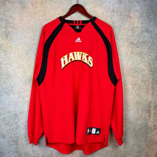 Y2K Atlanta Hawks Long Sleeve Shooting Shirt  XL