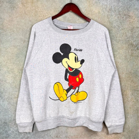 VTG 80s Disney Mickey Mouse Sweatshirt L