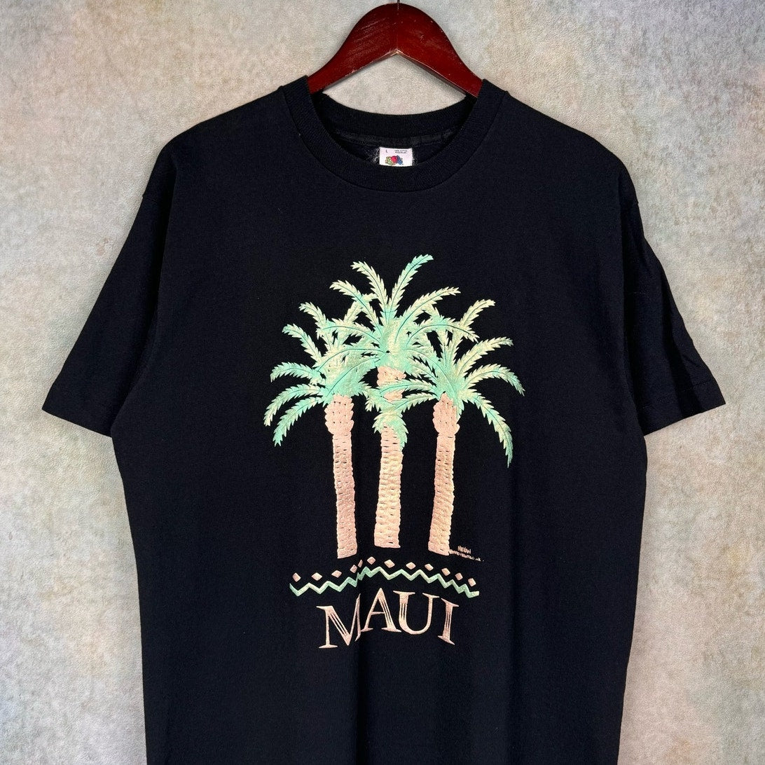 VTG 90s Maui Hawaii T Shirt Sz L