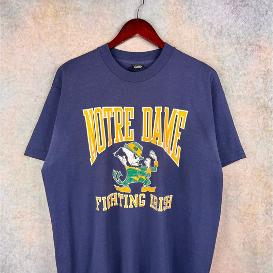 VTG 90s Notre Dame Fighting Irish T Shirt XL