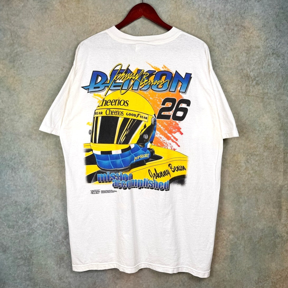 VTG 90s Nascar Big Print T Shirt  XL