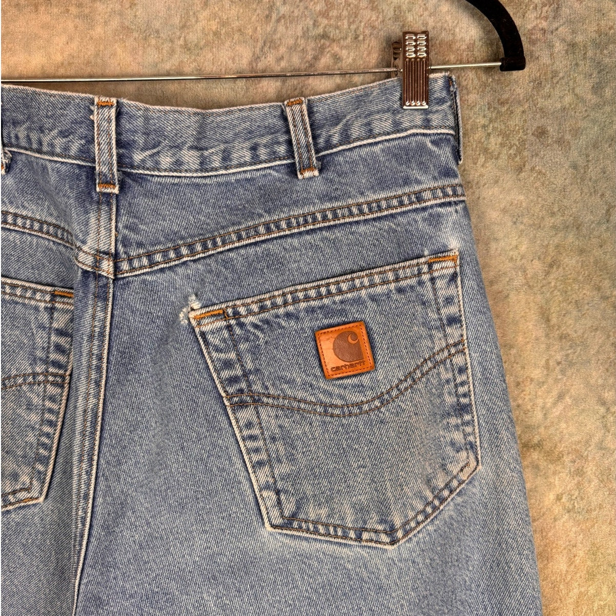 VTG 90s Carhartt Denim Work Jeans 34x34