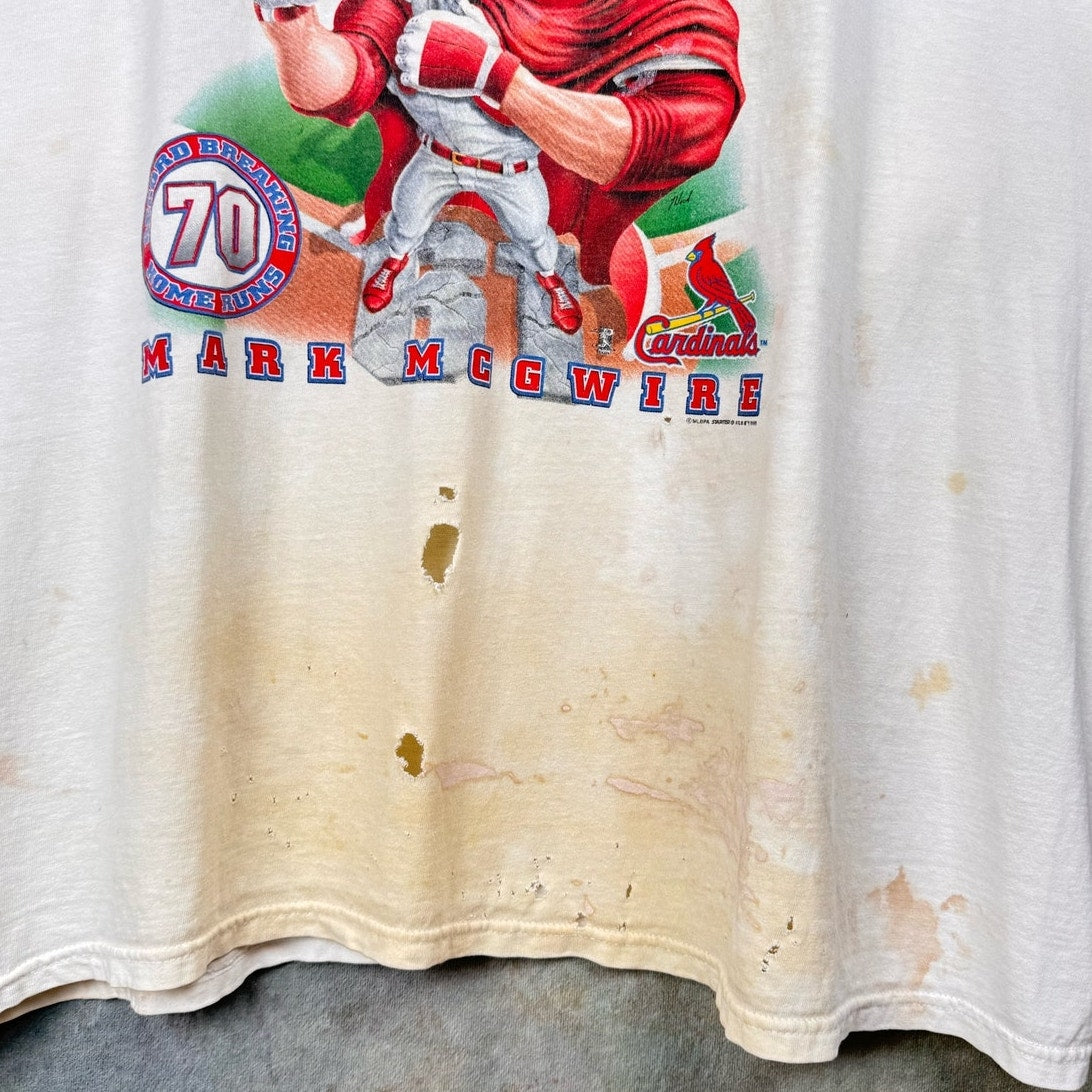 VTG 90s Mark McGwire Home Run T Shirt XXL