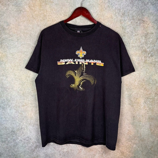 Y2K New Orleans Saints T Shirt L