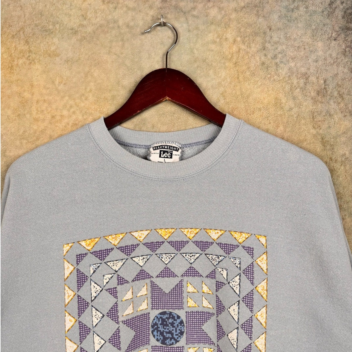 VTG 90s Abstract Art Sweatshirt Crewneck L