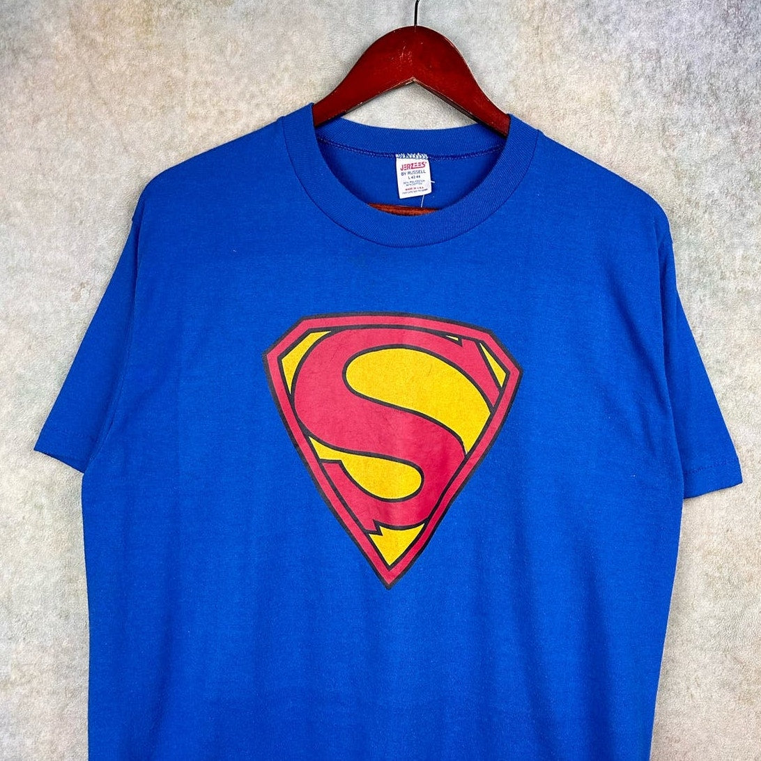 Vintage 80s DC Comics Superman T Shirt L