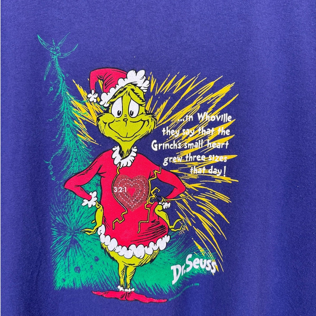 VTG 90s The Grinch T Shirt L