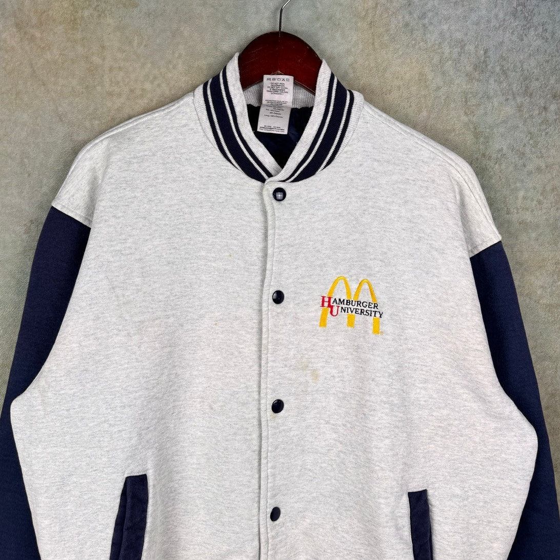 VTG 90s McDonalds Hamburger University Jacket XL