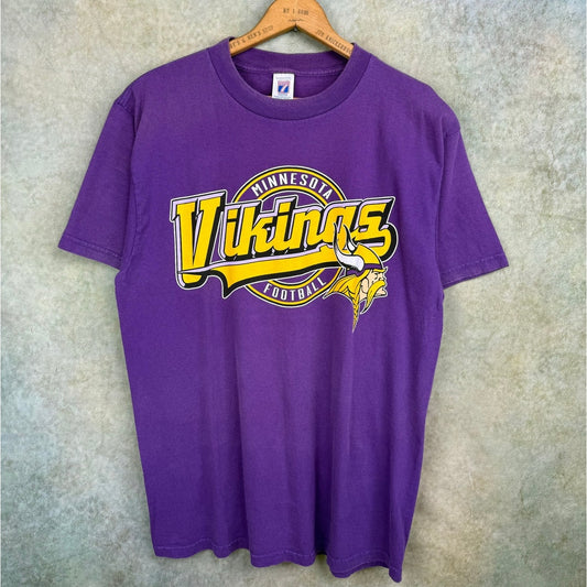 VTG 90s Minnesota Vikings NFL T Shirt L