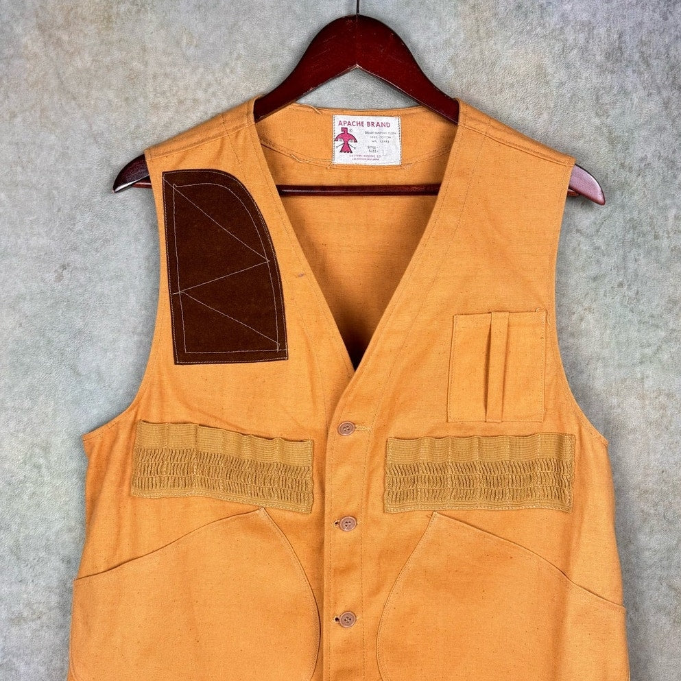 VTG 70s Hunting Vest Sz L