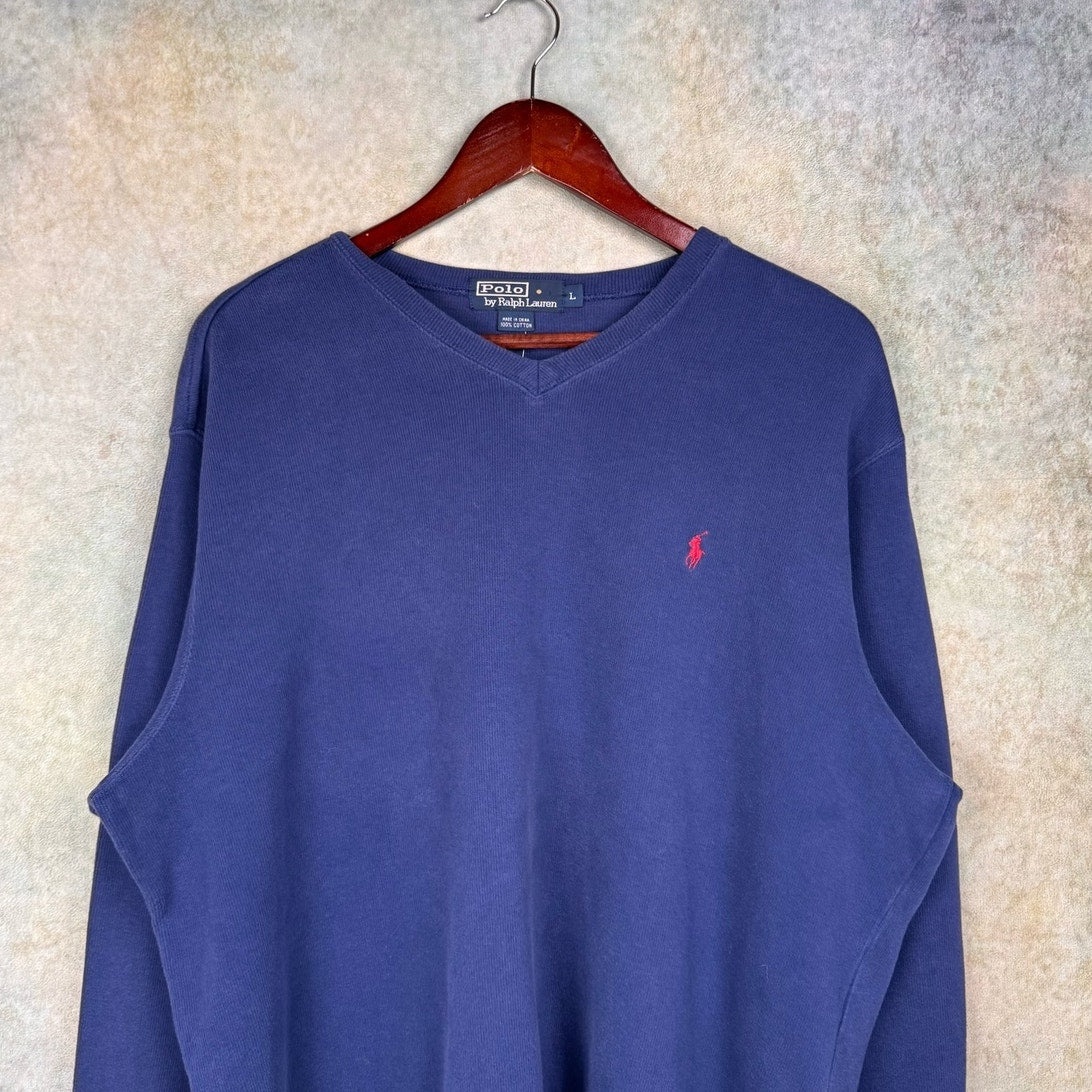 VTG 90s Polo Ralph Lauren Knit Sweater L