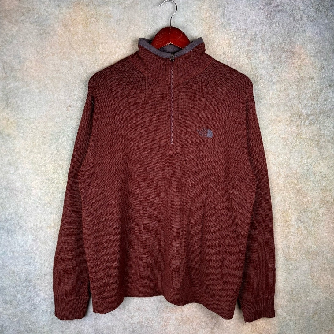 Y2K The North Face Pullover Q Zip Sweater M