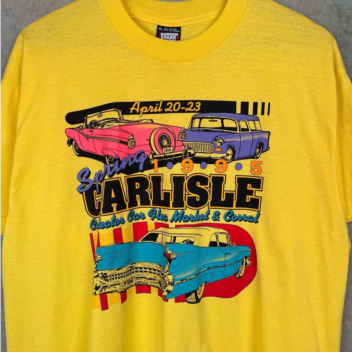 VTG 90s Classic Car Show T Shirt XL