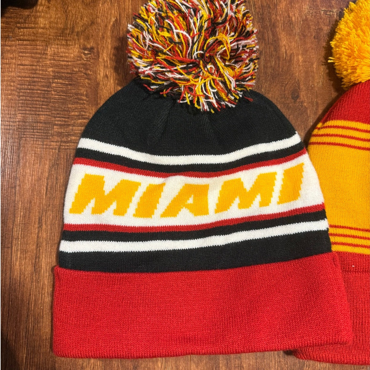 Miami Heat NBA Ultra Game Beanie Hat Bundle of 2 NWT Basketball Sports
